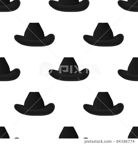 Illustration on theme colored pattern hats cowboy Illustration on theme colored pattern hats cowboy 84386774