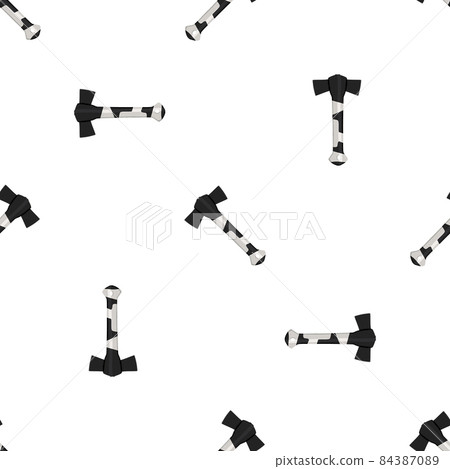 Illustration on theme pattern steel axes with wooden handle 84387089