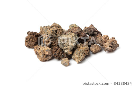 Volcano Stone Isolated, Grey and Brown Volcanic Pumice Volcano Stone Isolated, Grey and Brown Volcanic Pumice 84388424