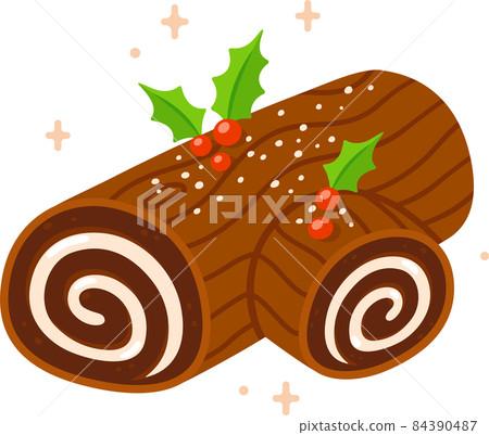 Yule log, Buche de Noel cake Yule log, Buche de Noel cake 84390487