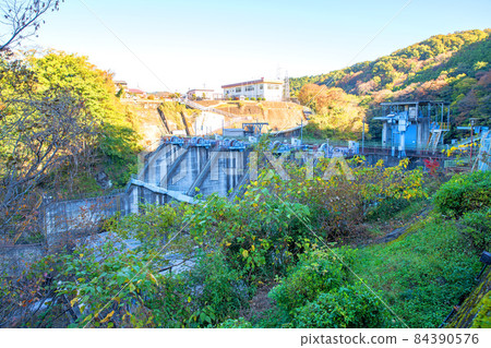 Takatsudo Dam Omama Autumn scenery Takatsudo Dam Omama Autumn scenery 84390576