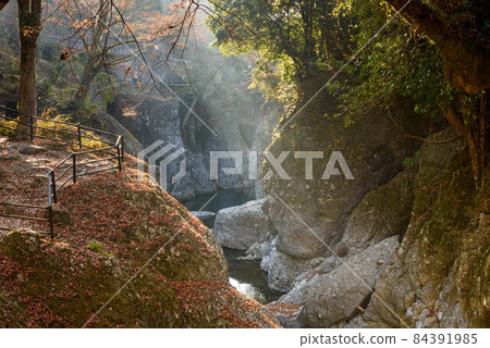 Mabayashikyo, the morning sun shining into the valley 84391985