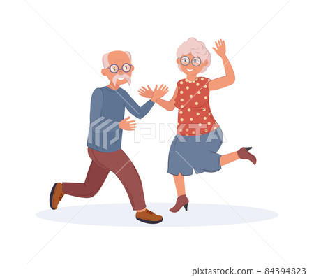 Person people vector illustration dance party woman and man. Happy