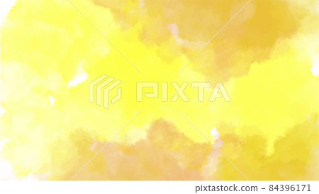 Yellow watercolor background for your design, watercolor background concept, vector. 84396171
