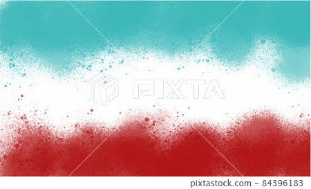 Blue and red watercolor background for your design, watercolor background concept, vector. 84396183