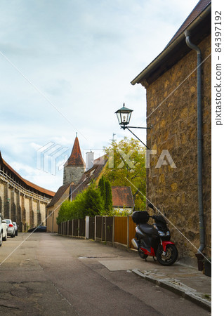 Deokoku, Bavaria, Rothenburg, fairy tale town, castle wall, castle wall, Germany, Bavaria, Rothenburg, fairy tale town, castle, city 84397192