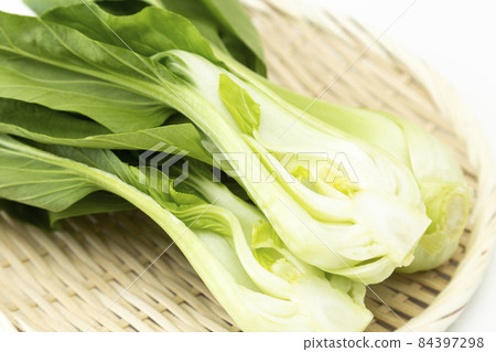 Bok choy white background 84397298