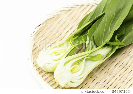 Bok choy white background 84397303
