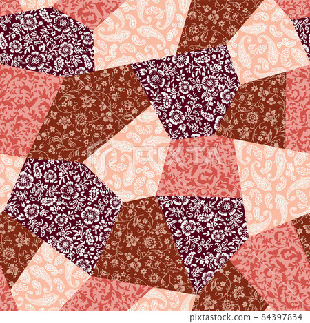 Smooth patchwork pattern, - Stock Illustration [84397834] - PIXTA