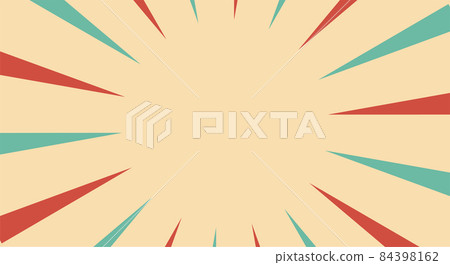 Sunburst or sun burst retro background. Ray stripes. 84398162