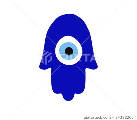 Blue Turkish amulet. Fatima eye. Glass nazar. Blue Turkish amulet. Fatima eye. Glass nazar. 84398263
