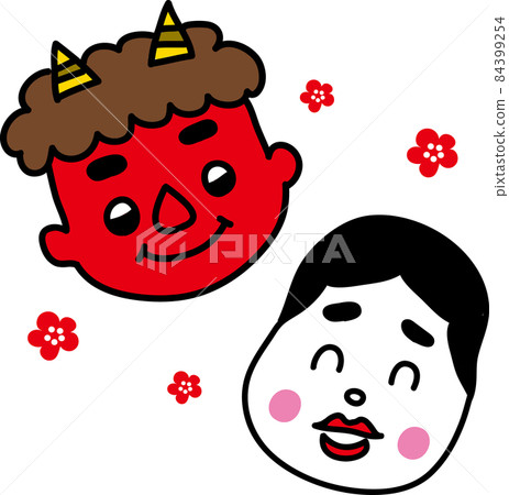 Setsubun Okame and Oni Setsubun Okame and Oni 84399254
