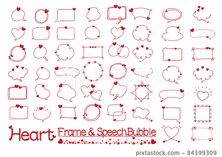 Simple Line Heart 框架和氣球套裝 50 Simple Line Heart 框架和氣球套裝 50 84399309