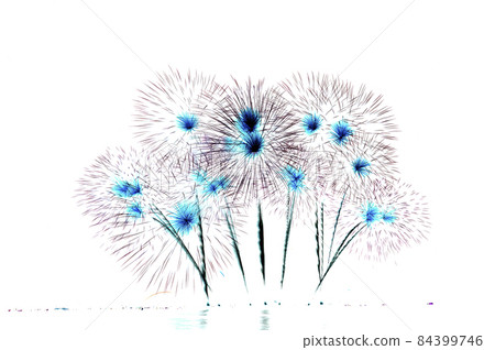Illustration of beautiful fireworks on a white background. Illustration of beautiful fireworks on a white background. 84399746