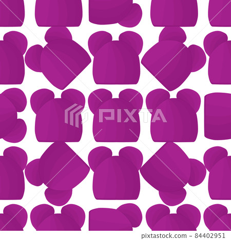 Illustration on theme pattern winter hats beanie Illustration on theme pattern winter hats beanie 84402951