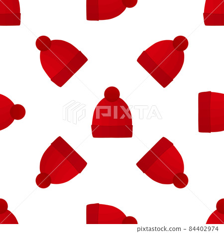 Illustration on theme pattern winter hats beanie Illustration on theme pattern winter hats beanie 84402974