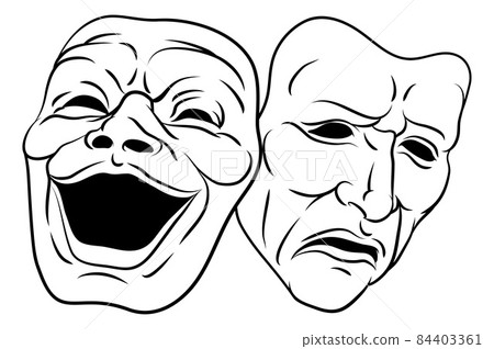 Theater Or Theatre Drama Comedy And Tragedy Masks 84403361