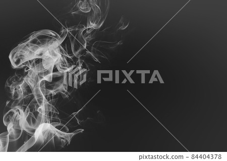 Beautiful dreamy sky with lilac clouds and smoke over them. Abstract romantic background for party posters and flyers 84404378