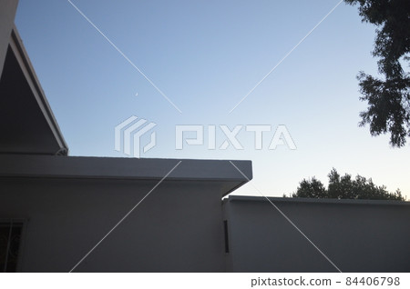 The architecture of a modern small hotel on the coast of the Aegean Sea 84406798