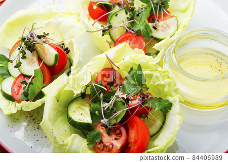 Spring vegetable salad Spring vegetable salad 84406989