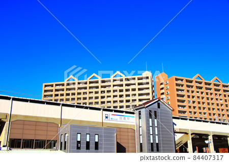 Scenery of Nisshin Station on the Meitetsu-Toyoda Line Scenery of Nisshin Station on the Meitetsu-Toyoda Line 84407317