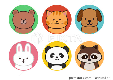 Animal illustration SNS profile icon 84408152