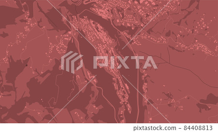 Red San Marino City area vector background map, streets and water cartography illustration. 84408813