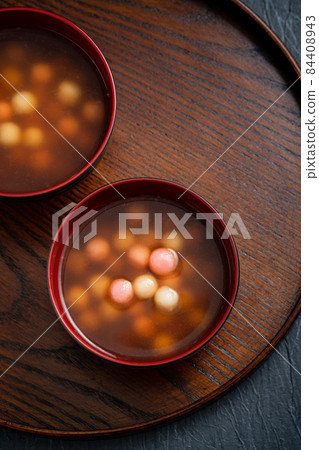 Tang Yuan Winter Solstice Red White Pink Tang yuan タンユエン 団子 84408943