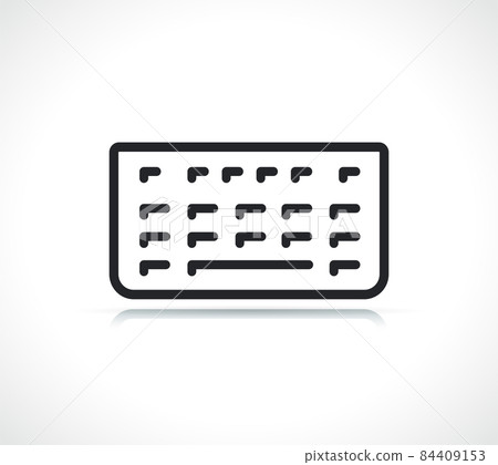 computer keyboard thin line icon computer keyboard thin line icon 84409153