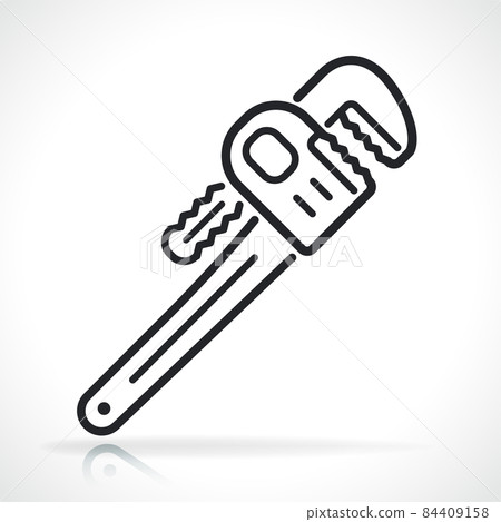 plumber wrench thin line icon plumber wrench thin line icon 84409158