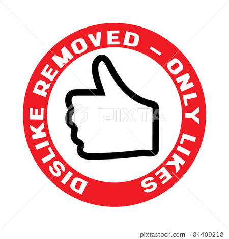 like gesture sign for social media, concept of positive communication without bullying. 84409218