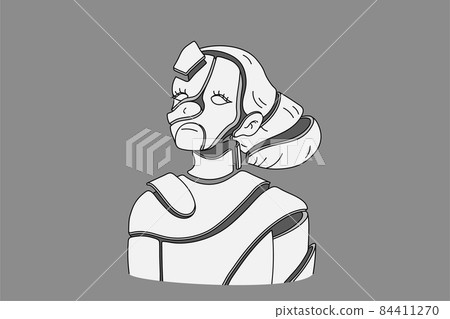 Unhappy woman suffer from mental disorder Unhappy woman suffer from mental disorder 84411270