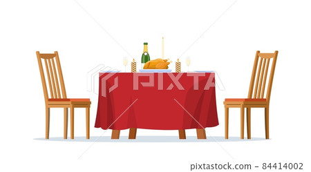 Christmas Family Dinner Table Christmas Family Dinner Table 84414002
