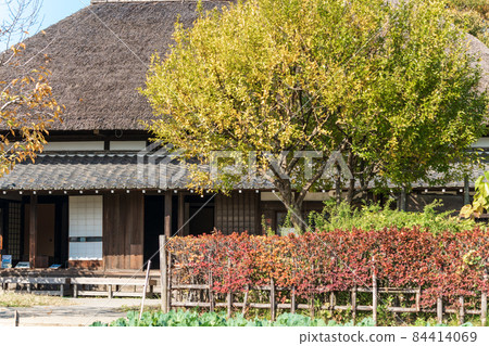 Old folk house in "Tokyo" city agricultural park 84414069