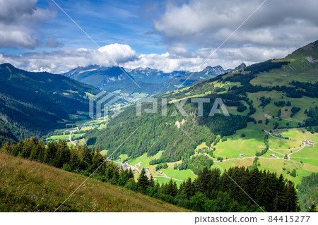 Mountain landscape in The Grand-Bornand, France 84415277