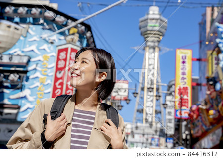 大阪觀光女性通天閣新世界 84416312