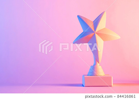 Small star trophy award with copy space 84416861