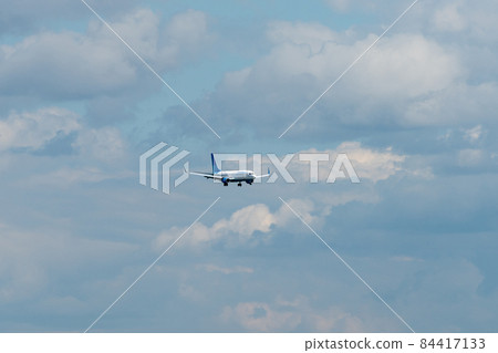 Airplane at the international airport 84417133