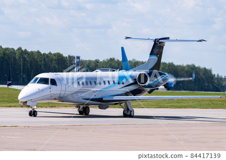 Airplane at the international airport 84417139