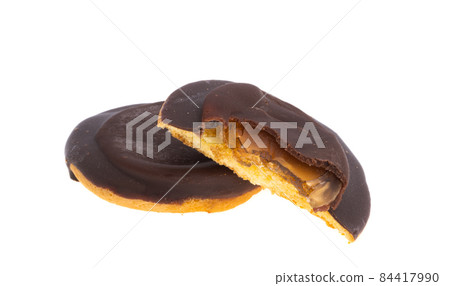 biscuit biscuit with jelly isolated 84417990