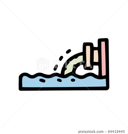 waste effluent color vector doodle simple icon 84418445
