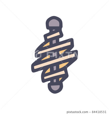 fishing bait feeder color vector doodle simple icon set fishing bait feeder color vector doodle simple icon set 84418531