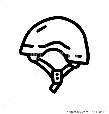 rock climbing helmet line vector doodle simple icon rock climbing helmet line vector doodle simple icon 84418566