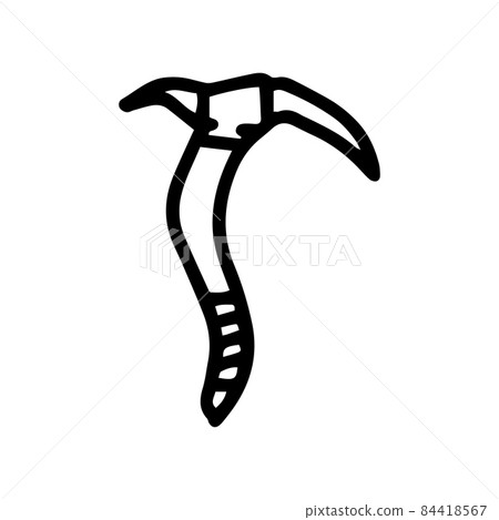 ice axe line vector doodle simple icon ice axe line vector doodle simple icon 84418567