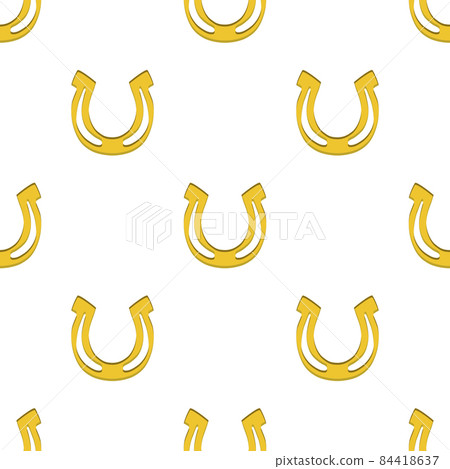 Illustration on theme Irish holiday St Patrick day, seamless horseshoes Illustration on theme Irish holiday St Patrick day, seamless horseshoes 84418637