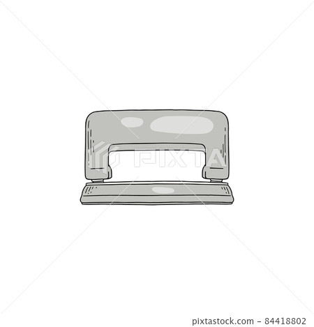 Puncher for pierce of hole at paper stationery metal tool for work at office. 84418802