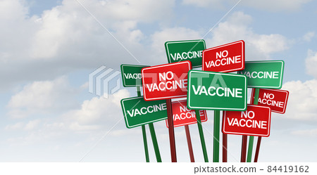 Anti-Vaxxer And Vaccinated Anti-Vaxxer And Vaccinated 84419162
