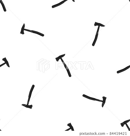 Illustration on theme pattern steel axes with wooden handle 84419421