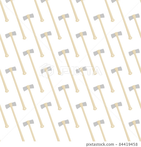 Illustration on theme pattern steel axes with wooden handle Illustration on theme pattern steel axes with wooden handle 84419458