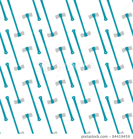 Illustration on theme pattern steel axes with wooden handle 84419459